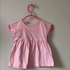 George Light Pink Peplum Tank Top for Kids
